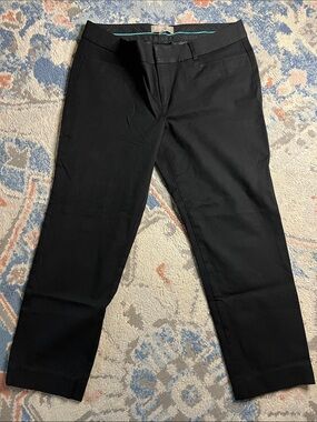 Banana Republic Black Cropped Sloan Fit Dress Pants for Women